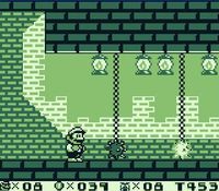 une photo d'Ã©cran de Super Mario Land 2 sur Nintendo Game Boy